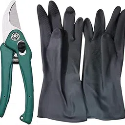 JetFire Gardening Pruner & Multipurpose Gloves (1 Pair) Garden Tool Kit (2 Tools)-image-99