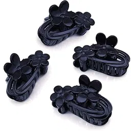 sukkhi Floral Butterfly Hair Clip Hair Accessories for Women and Girl (Pack of 4) (Size: L) (Skr68934), Black-picture-25