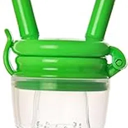 Babylak Soft Silicone Baby Feeder, Food & Fruit Feeder for 3 to 12 Months, BPA Free Anti Choking Fruit Pacifier, Teether for Infant (Green)-picture-27