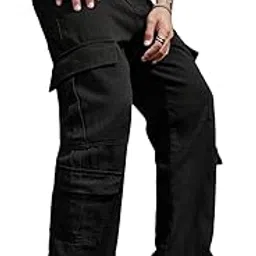 urban indy Genuine Cotton Twill Men's 8 Pocket Cargo Pants - Stylish and Utilitarian Cargos for Men, Trousers Loose Fit-picture-47