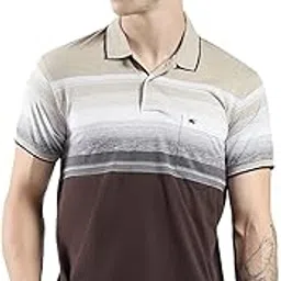 Monte Carlo Men's Regular Fit Polo T-Shirt | Striped Pattern| Half Sleeve | Collared Neck | Casual Wear T Shirt for Men's Wine S (Pack of 1)-picture-38