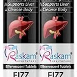 Raskam Liver Detox Effervescent – Plant-Based Detox with 9 Ayurvedic Herbs | Sugar-Free | Refreshing Watermelon Flavor | Drop, Fizz, Sip | Fizz 15 Tablets Pack of 2-image-71