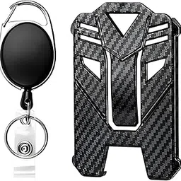 korvika 2Pcs ID Card Holder, ID Card Pulley with Retractable Badge Holder, Stylish ID Card Case for Office, Durable I Card Holder with Secure Clip-picture-56
