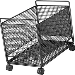 Laundry Basket Cart Rolling Laundry Hamper For Living Room Entryway Bathroom L Black | Home & Garden | Household Supplies & Cleaning | Laundry Supplies | Hampers-picture-17