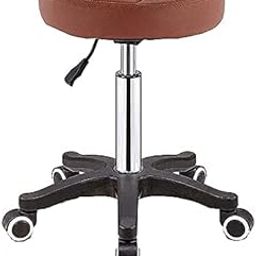 Finch Fox Height-Adjustable Swivel Bar Stool | Salon, Doctor, Medical, Spa Chair | Kitchen and Musicians Stool (Brown), Standard-picture-48