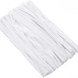 White Pipe Cleaners, 30 cm, 100 Pieces, for Arts and Crafts, DIY Projects-image-67