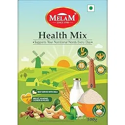 Melam Health Mix I 100% Natural I 60% Millet I Fiber Rich I Protein Source I Pack of 1 I 500g-picture-46