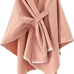 kcuskl Women's Shawls Wrap Poncho Elegant Soft Capes Open Front Cardigan Large Blanket Warm Wraps for Fall Winter-picture-23