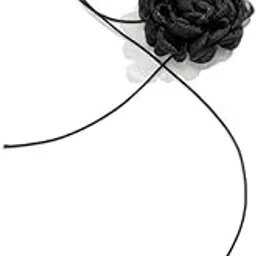 aaishwarya Rose Mesh/Satin Choker Necklace for Women | Fabric Floral Statement Jewelry for Girls-picture-38