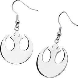 aunercart Starwars Earring, Rebel Alliance Brass Dangle Hook Drop Earrings, Handmade Earrings for Women, Fishhook Trendy Lightweight Earring Women Girls Jewelry-picture-38
