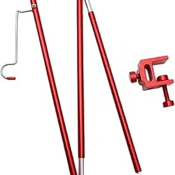 Calandis™ Outdoor Garden Lamp Post Pole Lightweight Fixed for Picnic Red | Tent & Canopy Accessories | Tents & Canopies | Camping & Hiking | Outdoor Sports-image-24