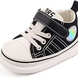 gs iconic Toddler Canvas Sneakers, Breathable Non-Slip First Walker Shoes with Velcro Straps-picture-16