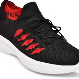 Breathable Knitted Men Socks/Slip-on Sports Shoes for Jogging, Eva Socks Knitted Running Shoes SRD_Sport_04_BLK_RED-picture-37