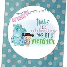 Silly Goose Gifts A Sweet Little Monster Is On The Way - Monsters Inc Baby Shower Character Themed Supply (Baby Shower Stickers)-picture-60