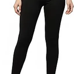 Women’s Regular Wear Lycra Leggings | Stretchable High-Waist Slim Fit Pants | Soft, Comfortable Regular Wear Bottoms for Women Black-picture-32