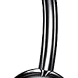 gadgetsden 316L Surgical Steel Screw Round Black Color Belly Button Ring Body Jewelry Piercing Navel Ring Barbells-picture-54