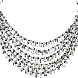 dca Handmade Fashion Jewellery Trendy Latest Fancy Silver Indian Western Necklace for Women and Girls-picture-15