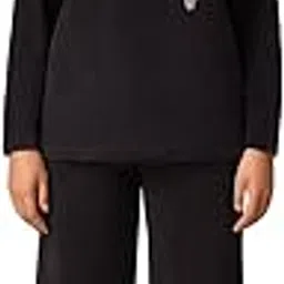 hautemoda Women's Velvet Coord Set, Top and Pallazo set|Round Neck Top and Wide Leg Pants Set-picture-21