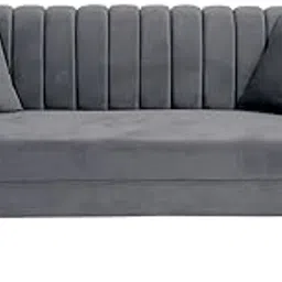3 Seater Sofa for Home Living Room (Charcoal Grey)-picture-11