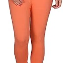 apsra ls Women's Cotton Lycra Legging for Women Free Size Indian Chudidar Leggings Peach-picture-45