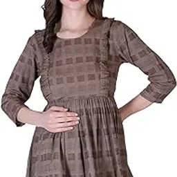 zuvino Women's Maternity Feeding Top with Zip for Easy Nursing | Latest Stylish Feeding Tops for Jeans | Maternity Short Kurti for Mothers | Nursing Dress for Women | 100% Cotton.-picture-40