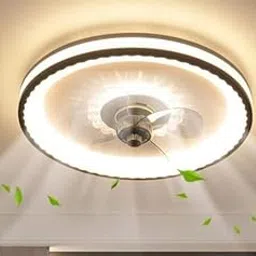 Smartway® 70 Watt Aves Modern Ceiling Fan Chandelier BLDC Noiseless Fan Motor + ABS Blade Decorative LED Light 3 Color Mode (Warm, Cold & Natural White) with Remote-picture-50