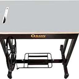 Oson Engineered Wood Overlock Hand-Held Sewing Machine Stand & Table (Brown)-picture-26