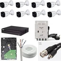 Dahua 2MP with Color HD CCTV Camera Full Set, 8 Bullet, 8 Channel DVR, 8 Channel JK Vision Power Supply, 1TB Hard Disk, 90 Meter Cable, BNC/DC Connector-picture-27