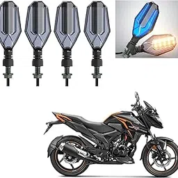 AUTOADDICT Auto Addict Bike indicator LED lights dual color (U shape,4 pcs,DRL) For Honda X-Blade-picture-12