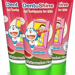 DentoShine Gel Toothpaste for Kids | Pack of 3 (3, Watermelon (Doraemon))-picture-10