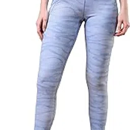 technosport Women's High Rise Skinny Fit Activewear Printed Tights with Quick Dry, SPF50+ for Running, Gym and Sports-picture-22