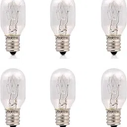 THE CRAFT HOUSE 10 Watt Whirlpool E-14 Long Lasting Incandescent Salt Lamp Bulbs - Pack of 6 image 1