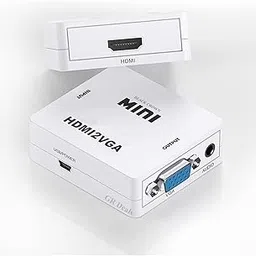 BLACK CROWN HDMI to VGA Converter 1080P Audio Video Signal Output HDMI2VGA Converter for Gaming Console Blu-ray DVD Set-top Boxes PC Laptop to HDTV Projector HDMI to VGA-image-72