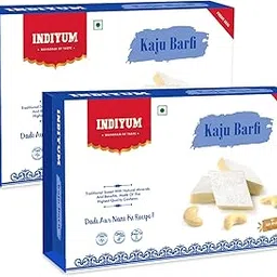 Indiyum Indian Sweet Kaju Burfi (Kaju Katli) (400 Gm)-picture-40
