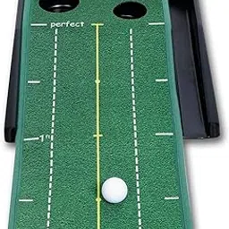 Indoor Golf Putting Portable Mat with Auto Ball Function Mini Training Aid, Game, Bonus Balls - 2.5 Meter-picture-26