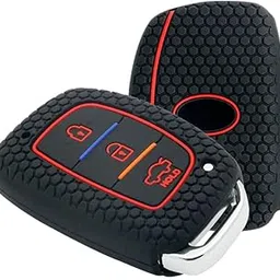 keyzone® Keycare® Silicone Key Cover for Elite i20, Active i20, Aura (Push Button Start Models only) (Black) image 1