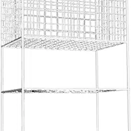 JAZZY PEARLS® Yoga Mat Storage Rack Weight Rack for Dumbbells Kettlebells Resistance Bands White-Sporting Goods-Fitness, Running & Yoga-Fitness Equipment & Gear-Exercise Mats-1 Yoga Mat Storage Rack-image-23