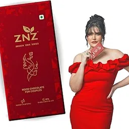 ZNZ Chocolate Tabs for Uplifting Mood | Premium Mood Uplifting Dark Chocolate Gift Box for Husband & Wife |Best Gift set for Couples Birthday, Anniversary,Valentine & Wedding | Vegan & Gluten-Free Delight | Pack of 2 image 1