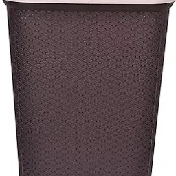 Polyset Laundry Basket with Lid for Clothes Big in Size Suitable for Home / Size : ( 17.5" X 13" X 22" ) Inches (Chocolate Brown)-image-51