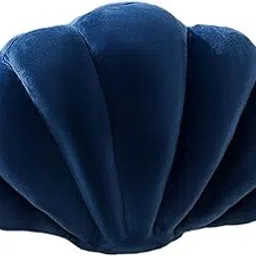 ATORSE Shell Decorative Pillow Clam Pillow Floor Cushion for Living Room Bed Office Navy Blue-picture-18