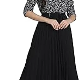 tee projekt Polyester Dress for Women ll A Perfect Blend of Contemporary Fashion and Classic Western influences.-picture-50