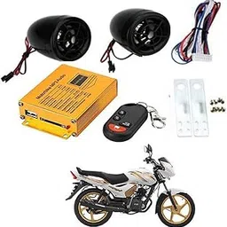 Crokrok Audio Radio Bike Sound System Anti-Theft Alarm System Fm Handlebar Stereo Speaker Multifunction (Multicolor),Mp3-Bike-Fm-190-image-43