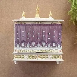 ANSHMJIMN Temple Curtain for Home Mandir | Decorative Pooja Room Mandir Parda/Curatin for Home & Office Temple (Wine Ku, 39 Inch)-picture-26