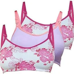 inner sense Organic Cotton Bamboo Nursing Bra for Women I Non Padded Feeding Bra with Keyhole Back Design I Wire Free Maternity Innerwear with Full Coverage-picture-37