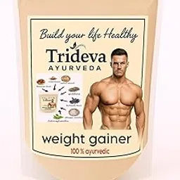 TRIDEVA AYURVEDA Herbal powder | New & Improved Formula | Ayurvedic Weight Gainer for Digestion & Muscle Mass |overall increase strength 100% Natural for Men & Women for one month (450 gm)-picture-23