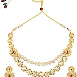 asmitta Meenakari Embellished Multicolor Gold Plated Jewellery Set | Jewellery for women Girls Ladies | Wedding Party Festive_A-NS183-picture-42