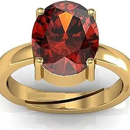 Original Certified 9.25 Ratti 8.59 Carat Natural Gomed/Granet/Hessonite Stone Ring for Women's and Men's-image-39