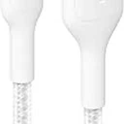 Belkin Braided USB-C to USB-A Cable 2 Meter, 60W - Soft, Flexible Fast Charging Cable, Type C Charger Cord for iPhone 17, Samsung Galaxy S25, Google Pixel 10, MacBook, iPad Pro, & More - White-image-20