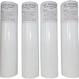 PP Spun Cartridge Pre Filter | Outer Filter Candle | 5 Micron Pre Filter 10" PP Spun Filter for All Type RO Water Purifier from 9 LTR to 25 LTR (10 inches) Pack of 4 (100 gram)-picture-25
