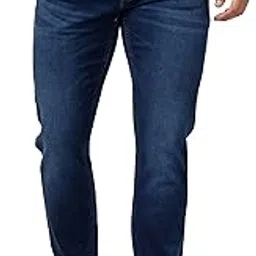 spykar Men Dark Blue Cotton Regular Fit Narrow Length Jeans (Rover)-picture-11